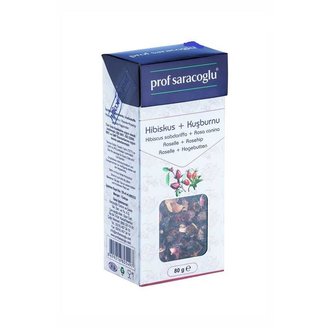 Roselle Rose Hip Herb Mixture (Hibiscus sabdariffa & Rosa canina) - 80 g