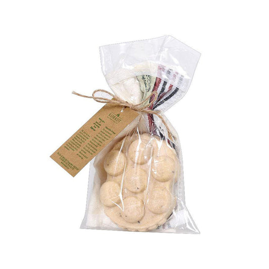 Massage Soap Olive Leaf and Scrub Mitt - 135 g