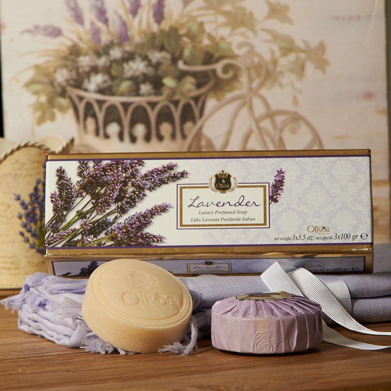 Luxury Series Lavender Soap - 3x100 g