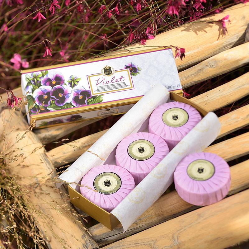 Luxury Series Violet Soap - 3x100 g